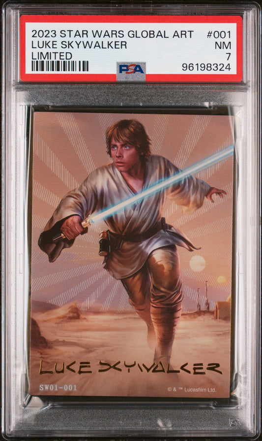 Star Wars Global Art Luke Skywalker Limited 019 / 100 PSA 7