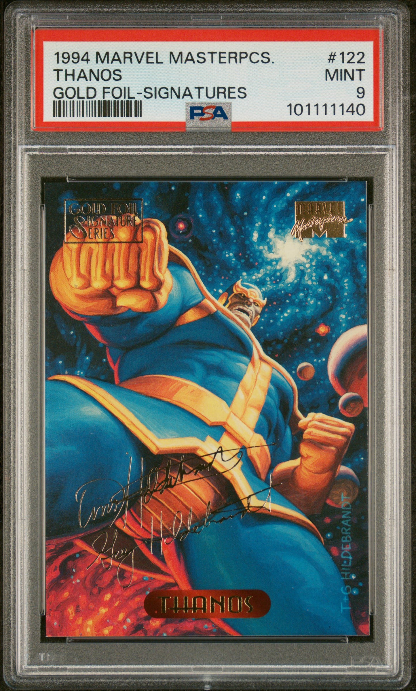 1994 THANOS MARVEL MASTERPIECE PSA 9