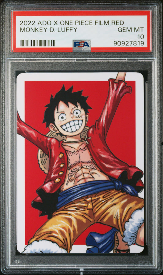 One Piece Film Red X Ado Monkey D. Luffy PSA 10