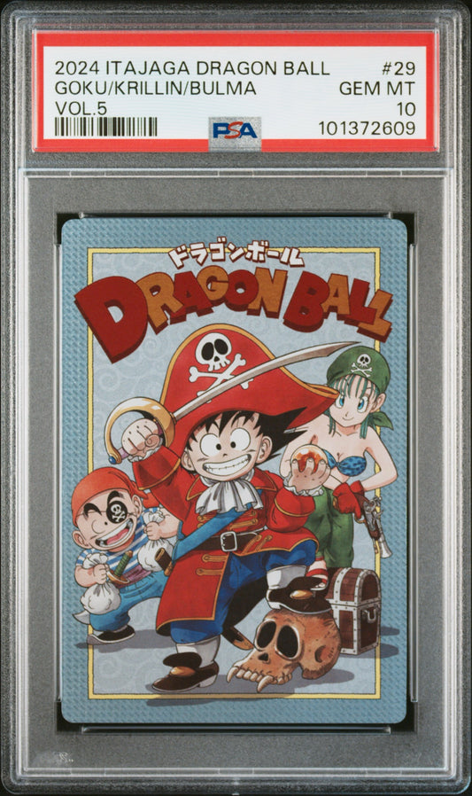 Dragon Ball Itajaga Vol. 5 Goku Crilin Bulma PSA 10