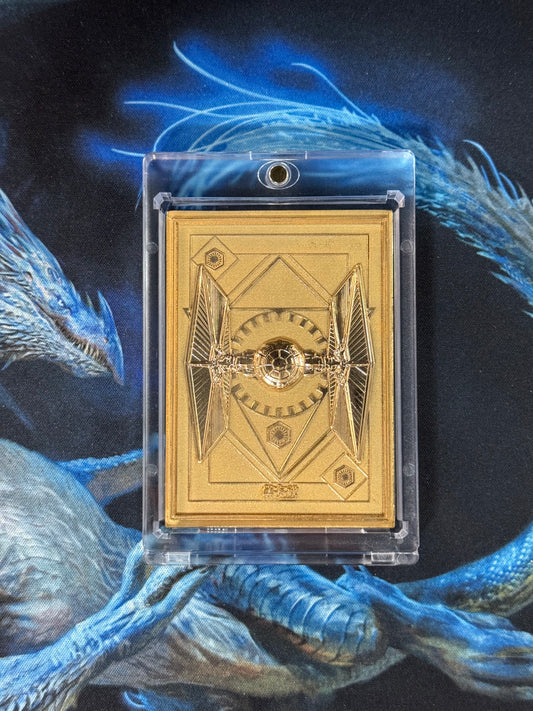 2023 Star Wars CardFun Global Art Gold Metal Card Imperial Tie Fighter