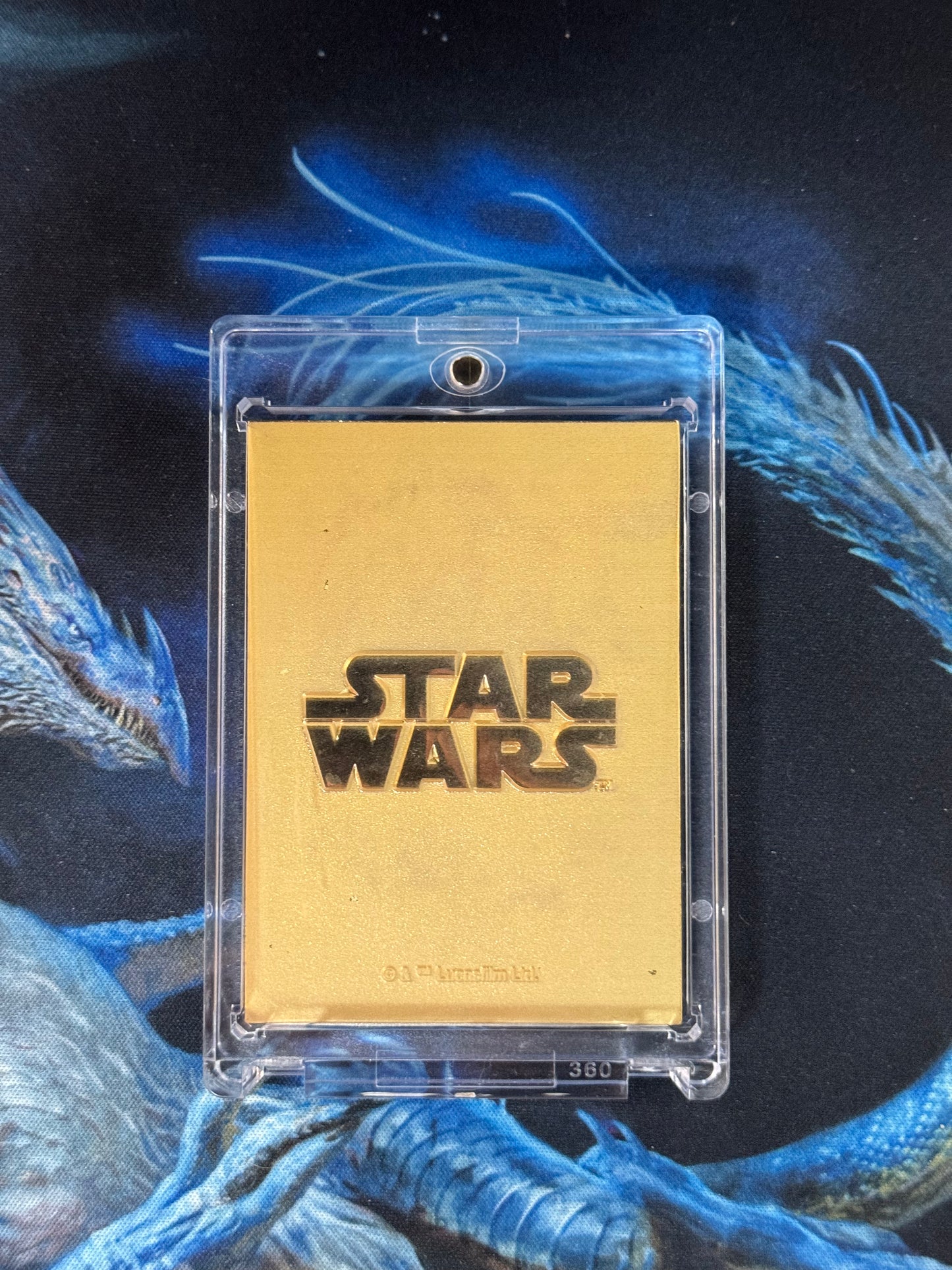 2023 Star Wars CardFun Global Art Gold Metal Card Imperial Tie Fighter