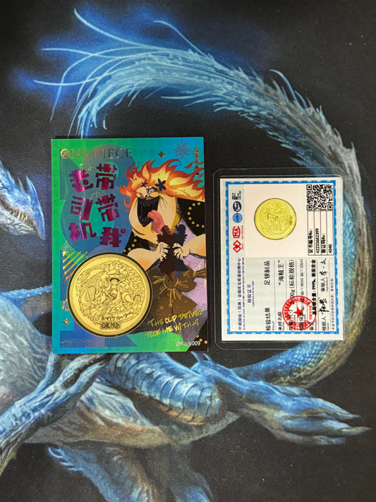 One Piece Endless Treasure 27th Gold Medal Numbered Card 287/555