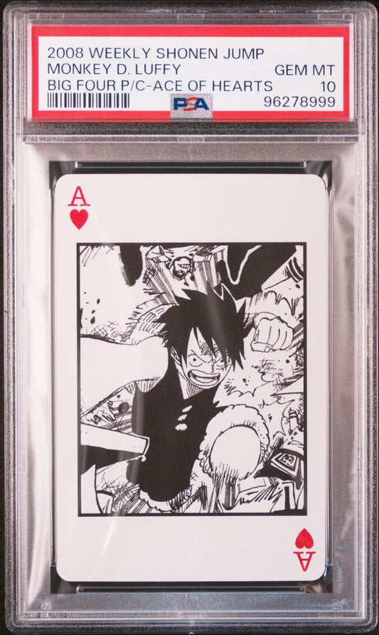 2008 Shonen Jump Monkey D. Luffy Ace Of Hearts